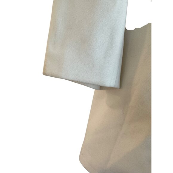 Agnes Orinda Womens Plus Size Coat 4X Polyester White Double-Breasted Long Sleev - Picture 6 of 11